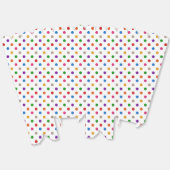 Wit Kleurrijk Regenboog Stippen Design Bedankdoosjes (Ongevouwen)