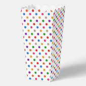 Wit Kleurrijk Regenboog Stippen Design Bedankdoosjes (Voorkant)