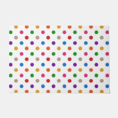 Wit Kleurrijk Regenboog Stippen Design Deurmat (Voorkant)