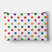 Wit Kleurrijk Regenboog Stippen Design Etui (Achterkant)