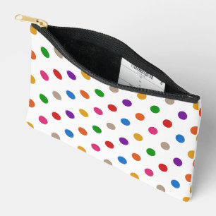 Wit Kleurrijk Regenboog Stippen Design Etui