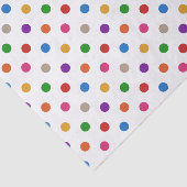 Wit Kleurrijk Regenboog Stippen Design Tissuepapier (Detail)