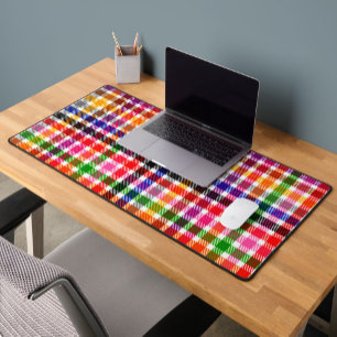 Wit Kleurrijk Twill Geruit Schots Design  Bureaumat