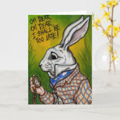 WIT KONIJN Alice in de Kaart van de Nota van het (Gele Bloem)