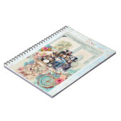 Wit Konijn, Alice & Mad Hatter in Top Hats Notitieboek (Linkerzijde)