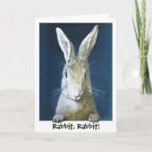 wit konijn konijn Succes Kaart (Voorkant)