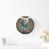 wit konijn met klok (Huis)