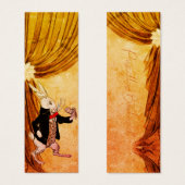 Wit Konijn Rood Bow Pocket Watch | BLADWIJZER Mini Visitekaartjes (Voorkant /achterkant)