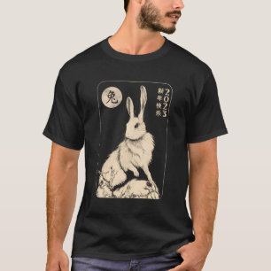 Wit Konijn Tarot Kaart Jaar van het Konijn 2023 T-shirt