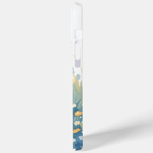 Wit konijn verstopt zich in weide Case-Mate iPhone case (Achterkant / Links)