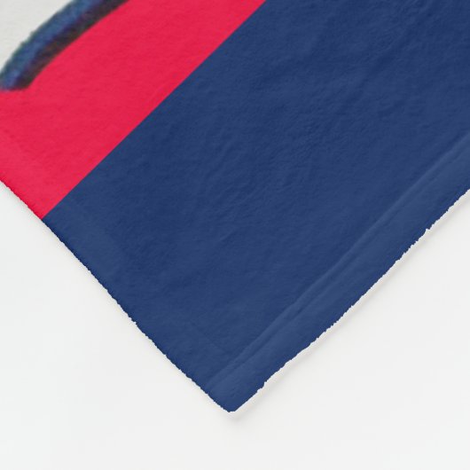 Wit Konijn Wasserij Starch label print Fleece Deken (Hoek)