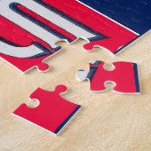 Wit Konijn Wasserij Zetmeelkrat label Legpuzzel (Zijkant)