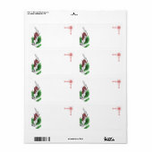 Wit konijnenlabel etiket (Full Sheet)