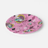 wit konijnenpapier borden wonderland theepartij papieren bordje (Gekanteld)