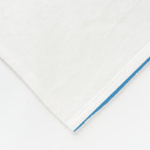 Wit & Koninklijk Pastelblauw Squircle Patroonontwe Fleece Deken (Hoek)