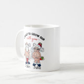 Wit koppel ik wil oud worden met jou koffiemok (Voorkant links)