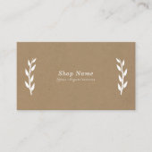 Wit, Kraft & Rustiek Visitekaartje (Voorkant)