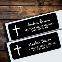Wit Kruis Funeral Black Retouradres