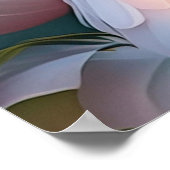 Wit Kuif Blozend Borst Fantasie Vogel Poster (Hoek)