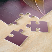 Wit Kuifje Blozend Staart Jay Fantasie Vogel Legpuzzel (Zijkant)