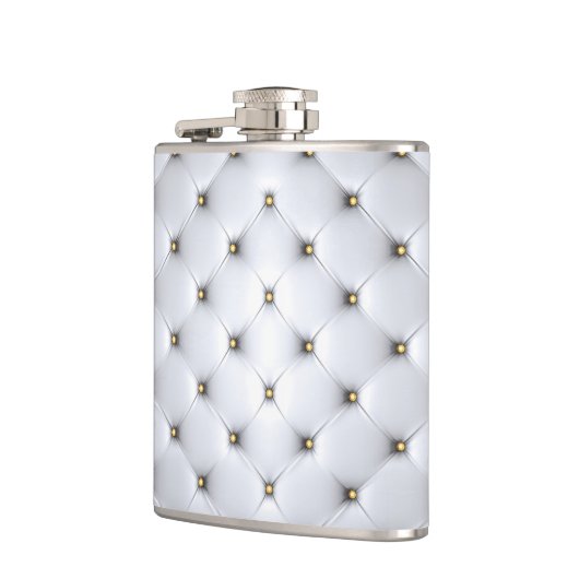 Wit kunstleder heupfles (Links)