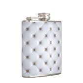 Wit kunstleder heupfles (Rechts)