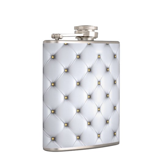 Wit kunstleder heupfles (Rechts)