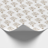 Wit | Laat het kerstpapier sneeuwen Cadeaupapier (Hoek)