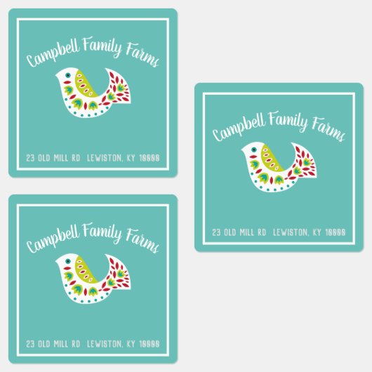 Wit-label voor kunstvogelproducten labels (Groep)