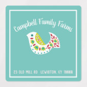 Wit-label voor kunstvogelproducten labels (Design 1)