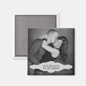  Wit LaBon Vie Foto Save the Date Magnet (Voorkant / Achterkant)