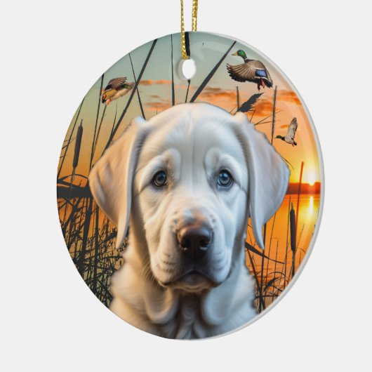  wit labrador puppy Ornament (Links)