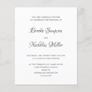 Wit | LAGE KOSTEN Eenvoudige legante minimale brui