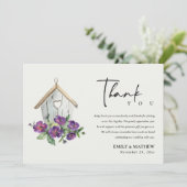 WIT-LAND RUSTISCHE VLOEDING VAN BIRDHOUSE KAART (Staand voorkant)