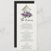 WIT-LAND RUSTISCHE VLOEDING VAN BIRDHOUSE MENU (Voorkant / Achterkant)