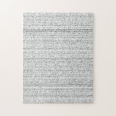 Wit lawaai. Zwarte en witte sneeuwgrijs. Legpuzzel (Verticaal)