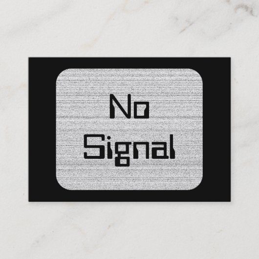 Wit lawaai. Zwarte en witte sneeuwgrijs. Visitekaartje (Voorkant)