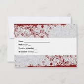 Wit leder en RSVP met enveloppen (Achterkant)