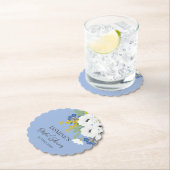 Wit Lentebloemenboeket Bruidsfeest Kartonnen Onderzetters (Insitu)