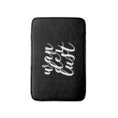 Wit lettertype Wanderlust Badmat (Voorkant Verticaal)