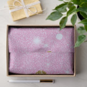 Wit Licht Goud Roze Glitter Polka Dots Kerstmis Tissuepapier (Geschenk)