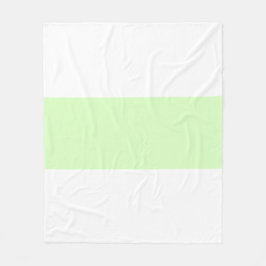 Wit & Lichtgroen Pastel Bar Design Fleece Deken