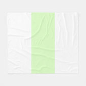 Wit & Lichtgroen Pastel Bar Design Fleece Deken (Voorkant (Horizontaal))