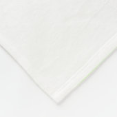 Wit & Lichtgroen Pastel Squircle Patroon Design Fleece Deken (Hoek)