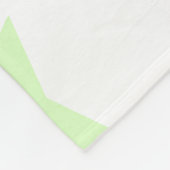 Wit & Lichtgroen Pastel Ster Patroon Design Fleece Deken (Hoek)