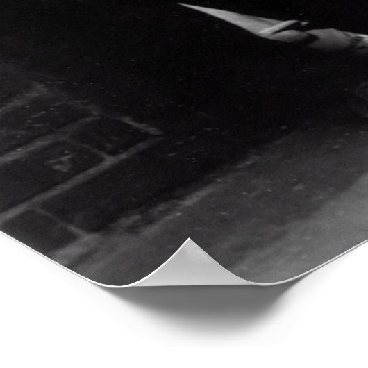 WIT-LICHTMOONSHINEBUST VERBODEN POSTER (Hoek)