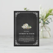 Wit Lijst Aangepaste Foto Begrafenissympathie (Staand voorkant)