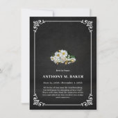 Wit Lijst Aangepaste Foto Begrafenissympathie (Voorkant)