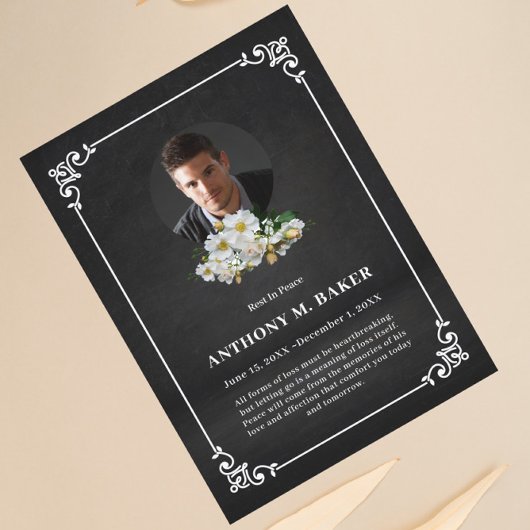 Wit Lijst Aangepaste Foto Begrafenissympathie