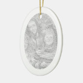 Wit Lijst Ovaal Ornament (Links)